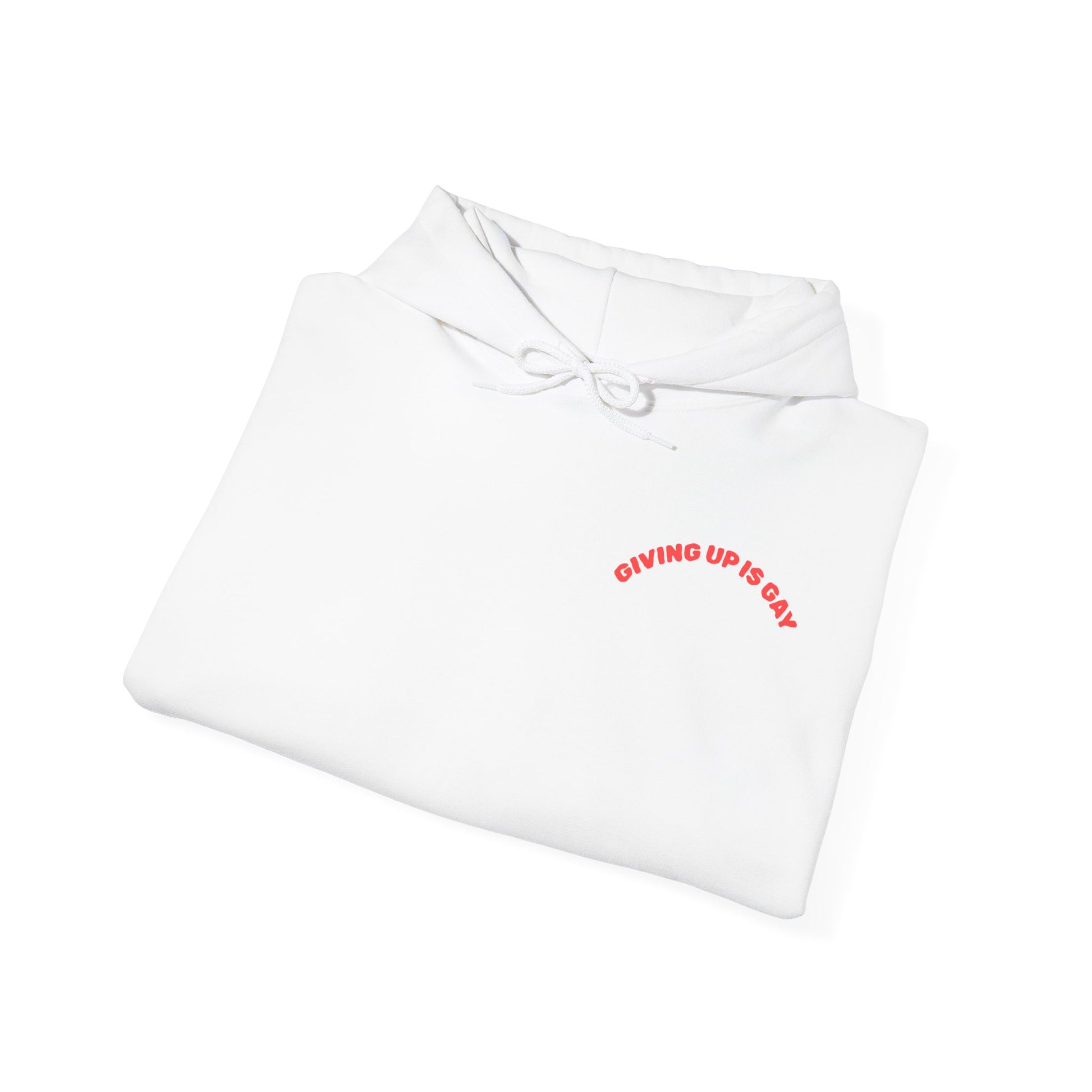(GIVING UP IS GAY) HOODIE