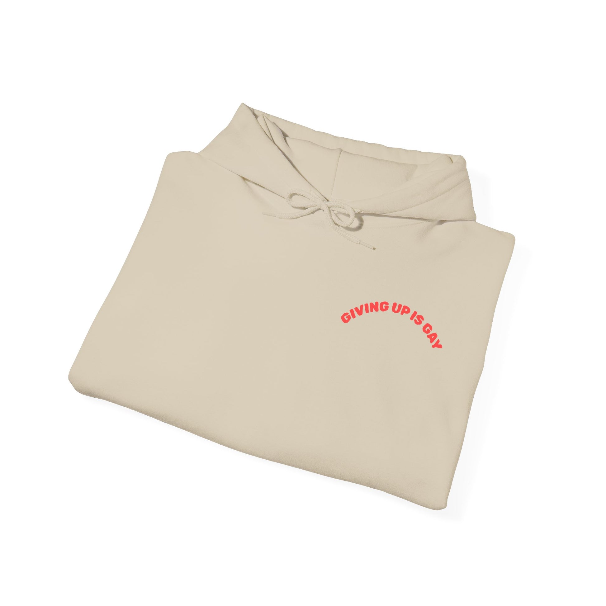 (GIVING UP IS GAY) HOODIE