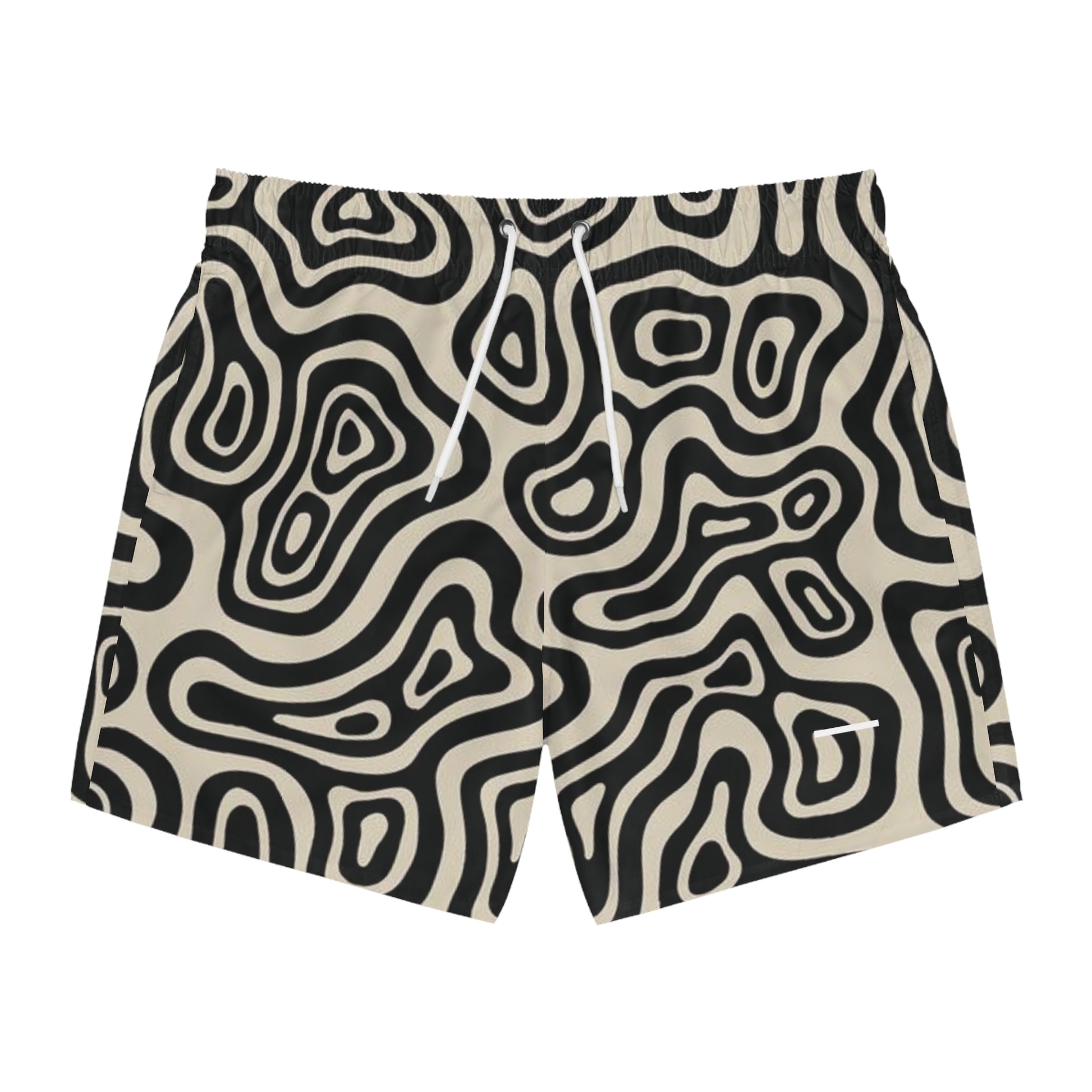 BLACK AND BEIGE SWIMSUIT